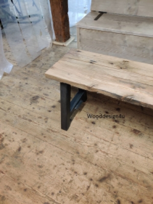 Barnwood eettafel bank