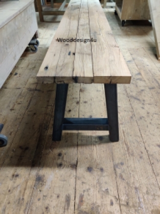 Barnwood eettafel bank